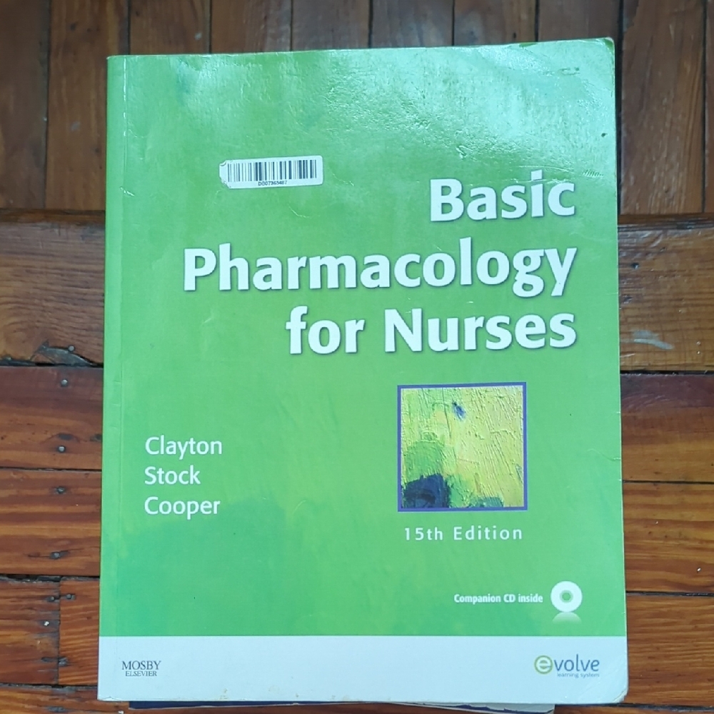 Basic Pharmacology for Nurses 15th Edition Book-Highlights Marks Throughout Book